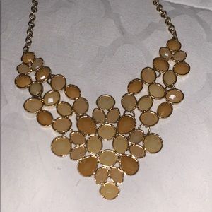 Gold statement necklace